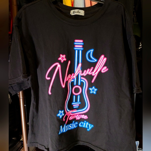 Rustee Tops - Nashville Neon Crop Tee